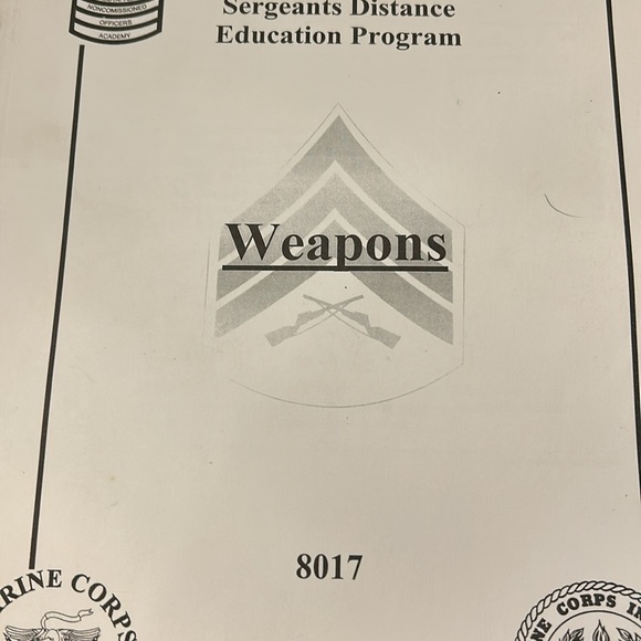 US Marine Corps sergeant distance education program training books 8016 8017 - Picture 12 of 16